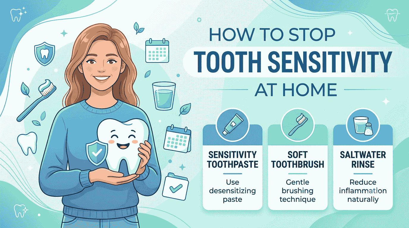 SEO Title How to Stop Tooth Sensitivity at Home (What Actually Helps in 2026)